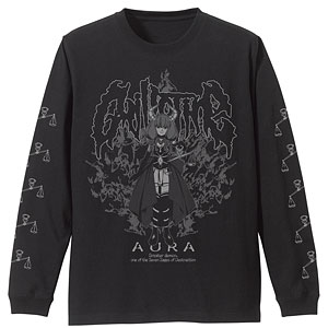 葬送のフリーレン アウラ 袖リブロングスリーブTシャツ/BLACK-S