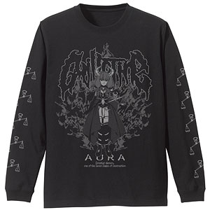 葬送のフリーレン アウラ 袖リブロングスリーブTシャツ/BLACK-M
