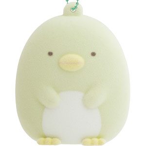 AB40402 すみっコぐらし たぬきのまんまるレストラン ふにふにキーホルダー ぺんぎん？
