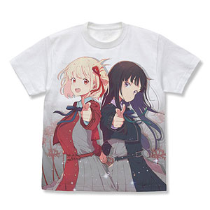 リコリス・リコイル 千束＆たきな フルグラフィックTシャツ/WHITE-S