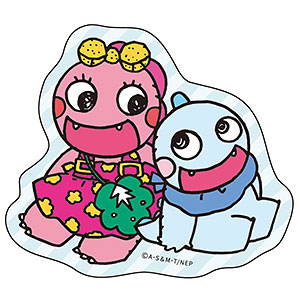 ざわざわ森のがんこちゃん ステッカー(がんこちゃん＆がんぺーちゃん)