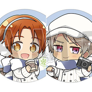 ヘタリア World☆Stars アート缶バッジ ロシア 食べ歩きグルメ