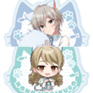 アクリルプレートバッジ「アイドルマスター シンデレラガールズ」01/猫ver.(描き下ろし＆描き起こしイラスト) 12個入りBOX