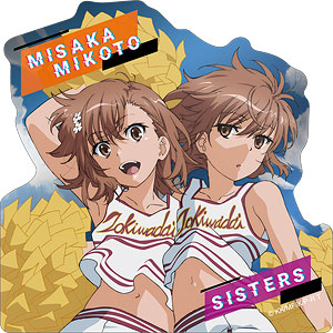 とある科学の超電磁砲 メタルステッカー 御坂美琴＆御坂妹