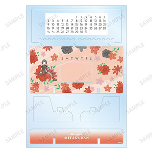 BanG Dream！ 美竹蘭 Botania 卓上アクリル万年カレンダー