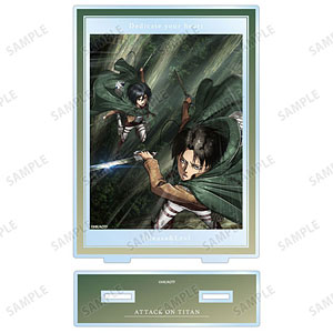 TVアニメ『進撃の巨人』 ミカサ＆リヴァイ 雑誌イラスト BIGアクリルスタンド