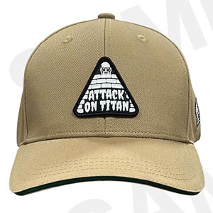 進撃の巨人 キャップ ベージュ