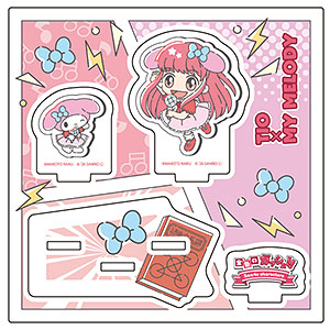 アクリルスタンドプレート「金色のガッシュ！！×サンリオキャラクターズ」02/ティオ×マイメロディ(コラボイラスト)