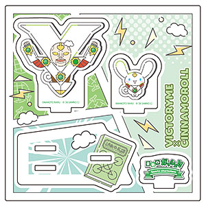 アクリルスタンドプレート「金色のガッシュ！！×サンリオキャラクターズ」09/ビクトリーム×シナモロール(コラボイラスト)