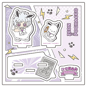 アクリルスタンドプレート「金色のガッシュ！！×サンリオキャラクターズ」10/ゼオン×ポチャッコ(コラボイラスト)