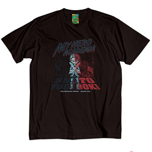 アニメ『僕のヒーローアカデミア』 第1弾 第二次決戦編 シーンイラストTシャツ 1(轟焦凍) ブラック S