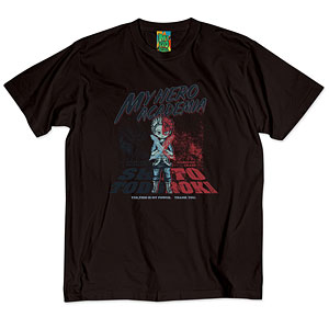 アニメ『僕のヒーローアカデミア』 第1弾 第二次決戦編 シーンイラストTシャツ 1(轟焦凍) ブラック XXL