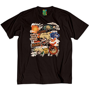 アニメ『僕のヒーローアカデミア』 第1弾 第二次決戦編 シーンイラストTシャツ 5(爆豪勝己) ブラック S