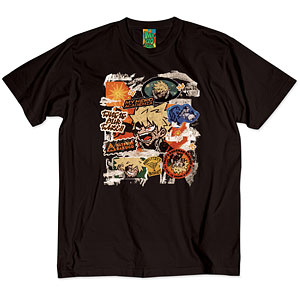 アニメ『僕のヒーローアカデミア』 第1弾 第二次決戦編 シーンイラストTシャツ 5(爆豪勝己) ブラック M