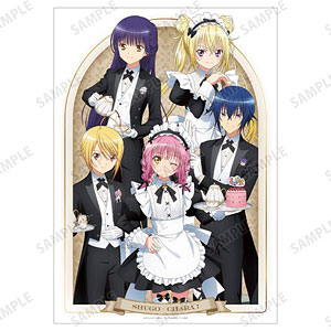 TVアニメ『しゅごキャラ！』 描き下ろし 集合 メイド＆執事ver. A3マット加工ポスター