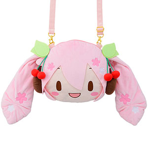 初音ミクシリーズ 桜ミク ふわぷち フェイスショルダーバッグ(M)