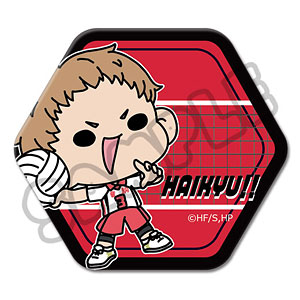 「ハイキュー！！」第9弾 六角形缶バッジ(mochocho) M-TC(夜久衛輔)
