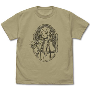 葬送のフリーレン 三つ編みのフリーレン Tシャツ/SAND KHAKI-M