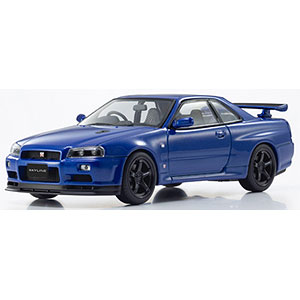 KYOSHOオリジナル 1/43 日産 スカイライン R34 GT-R VスペックII(ベイサイドブルー)