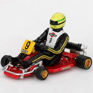 1/64 セナ カート フォーミュラK 世界カート選手権 1981 #9 アイルトン・セナ