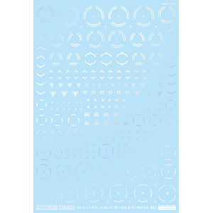 アシタのデカール GM ラインデカール No.10「サークル＆ワンポイント#2」パールブルー