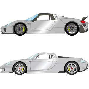 1/43 ポルシェ 918スパイダー＆カレラGT セット GTシルバー