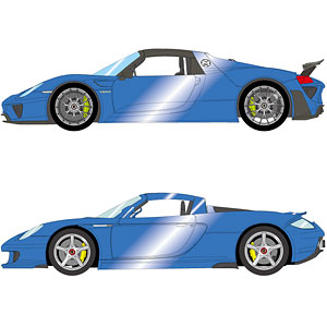 1/43 ポルシェ 918スパイダー＆カレラGT セット サファイアブルー
