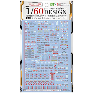 1/60 デザイン ラージコーションA デカール