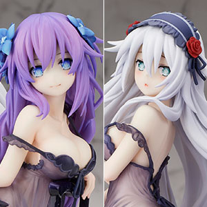 【ポイント20倍】「ネプテューヌ」シリーズ パープルハート＆ブラックハート ベビードールver. 完成品フィギュア