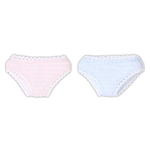 1/6 PNXS レース付き縞パンset ※2色セット みずいろ・ピンク (ドール用)