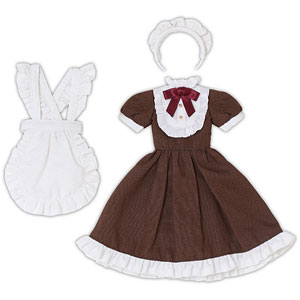 1/6 PNS クラシカルフリルメイドset ブラウン (ドール用)