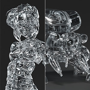 PLAMAX minimum factory MF-96 攻殻機動隊 草薙素子 with フチコマ 光学迷彩Ver. 1/20 プラモデル