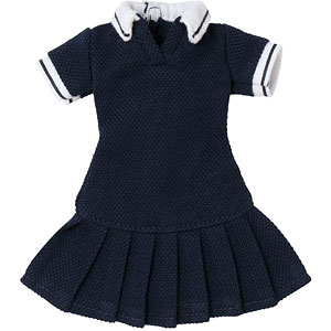 1/6 Q’z プリーツポロミニワンピース ネイビー (ドール用)