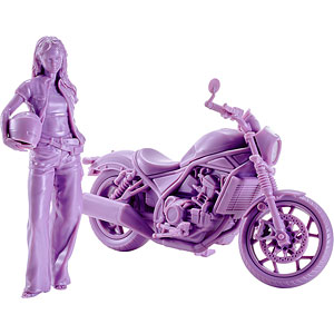 PLAMAX MF-101 Rider's portrait Honda Rebel 1100 ラベンダー 1/20 プラモデル