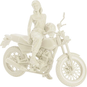 PLAMAX MF-103 Rider&rsquo;s portrait Honda FTR 223 ホワイト 1/20 プラモデル