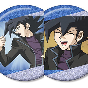 遊☆戯☆王デュエルモンスターズGX 万丈目準 場面写グリッター缶バッジ2個セット