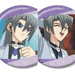 遊☆戯☆王デュエルモンスターズGX エド・フェニックス 場面写グリッター缶バッジ2個セット