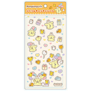 ポムポムプリン ぷくりんキャンディシール おたんじょうび