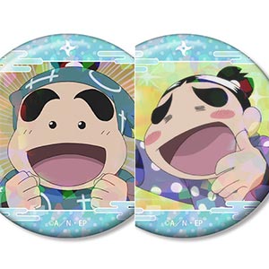 忍たま乱太郎 福富しんべヱ 場面写ホログラム缶バッジ2個セット