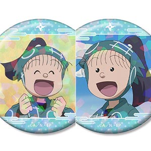 忍たま乱太郎 夢前三治郎 場面写ホログラム缶バッジ2個セット