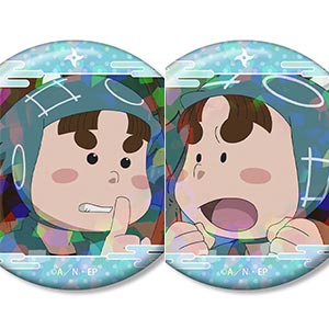 忍たま乱太郎 上ノ島一平 場面写ホログラム缶バッジ2個セット
