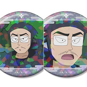 忍たま乱太郎 野村雄三 場面写ホログラム缶バッジ2個セット