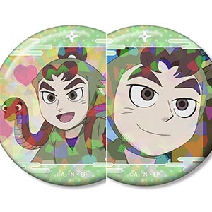 忍たま乱太郎 伊賀崎孫兵 場面写ホログラム缶バッジ2個セット