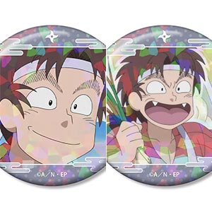 忍たま乱太郎 大木雅之助 場面写ホログラム缶バッジ2個セット