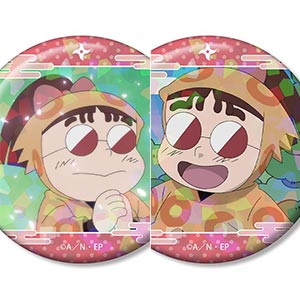 忍たま乱太郎 山ぶ鬼 場面写ホログラム缶バッジ2個セット
