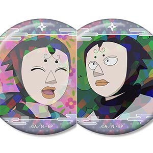 忍たま乱太郎 照星 場面写ホログラム缶バッジ2個セット