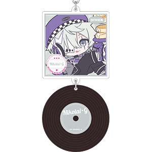 文豪ストレイドッグス レコード風アクリルキーホルダー ニコライ・G ぱすてるぽっぷ