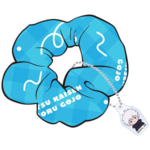 アニメ『呪術廻戦』5周年 もっちび チャーム付きシュシュ 五条悟