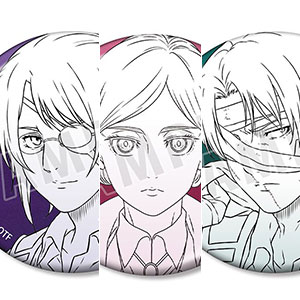 TVアニメ『進撃の巨人』 エレン＆ミカサ＆アルミン メタリック缶バッジ