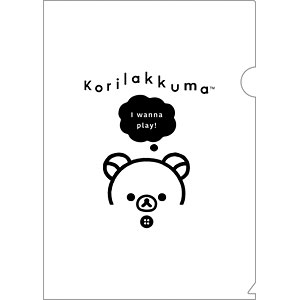 FA18202 リラックマ BASIC RILAKKUMA MONOCHROME クリアホルダー